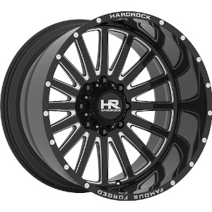 Hardrock Famous Forged H802 Black W/ Milled Spokes