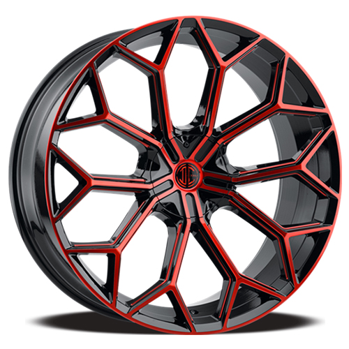 2Crave No.42 Gloss Black With Red Machined Accents