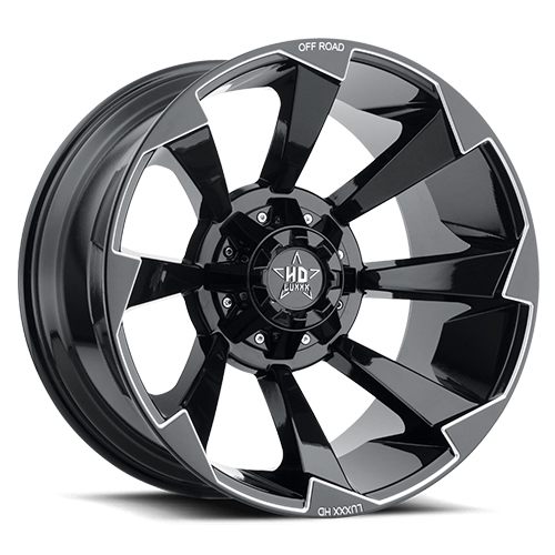 Luxxx HD Offroad LHD-16 Gloss Black Milled