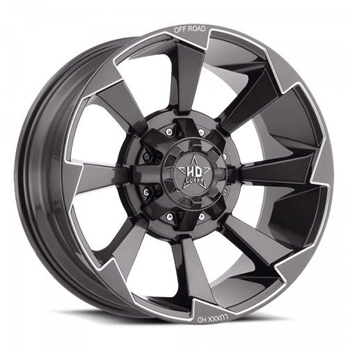 Luxxx HD Offroad LHD-16 Lava Gray Milled