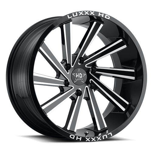 Luxxx HD Offroad LHD-22 Gloss Black Milled