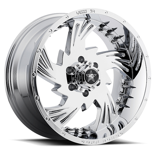 Luxxx HD Offroad LHD-7 Chrome With Chrome Spike Rivets