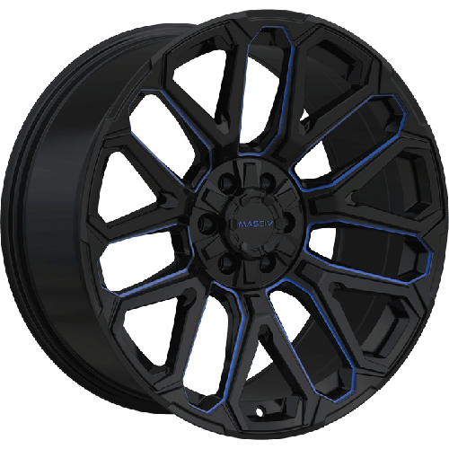 Massiv Off-Road OR5 Black With Blue Milling