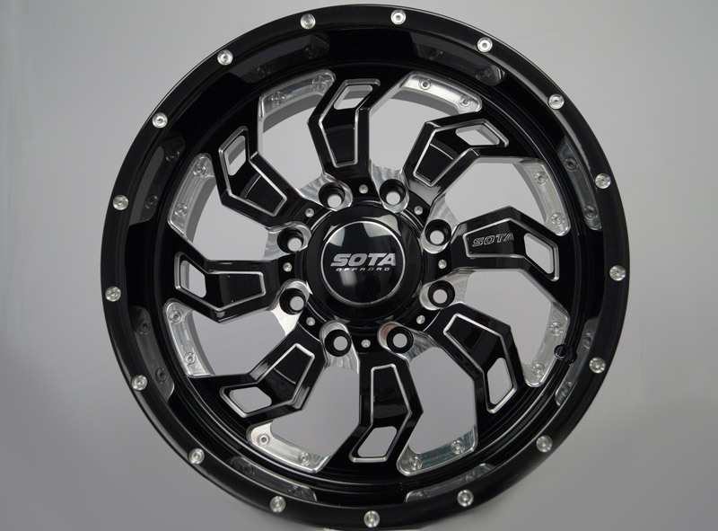 Sota Offroad 556DM 20x9 8 Lug Gloss Black Milled 