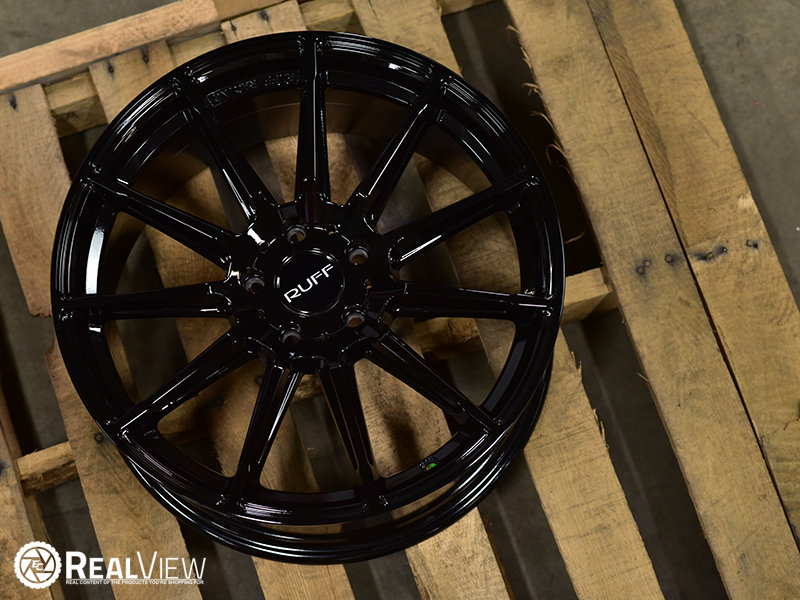 Ruff Rs2 18x8 5 43 Gloss Black Wheels Rims 