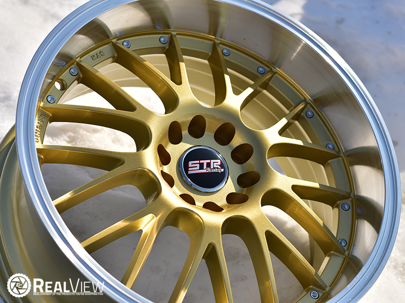 Str 514 18x8 5 30 Gold Machined Wheels Rims 