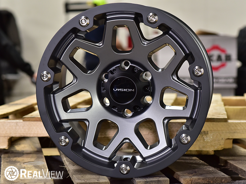 RealView of Vision Offroad Se7en 416 Satin Gray - 17x9 +12 - 416