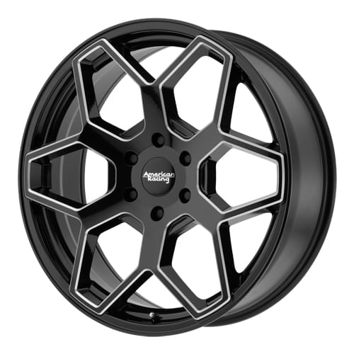 American Racing AR916 Gloss Black W/ Milled Spokes Photo