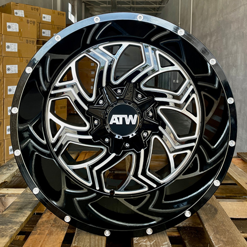 ATW Offroad 004 Gloss Black W/ Milled Spokes Photo