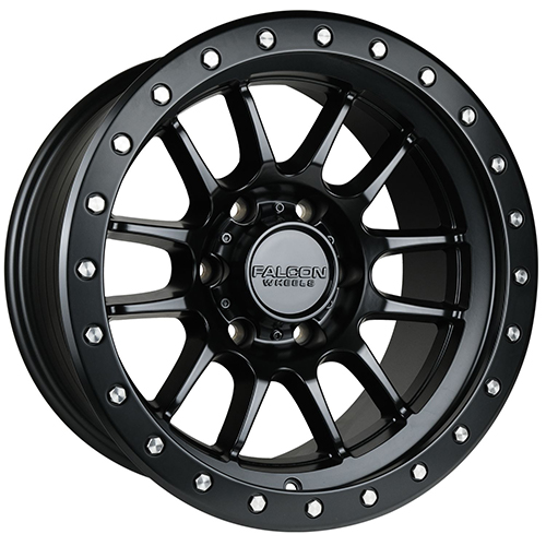 Falcon Wheels T7 Matte Black W/ Black Ring Photo