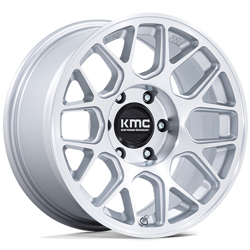 KMC KM730 Hatchet Gloss Silver W/ Machined Face