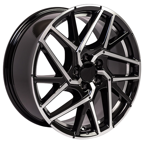 OE Wheels Honda Civic Hatchback HD06 Black Machined Photo